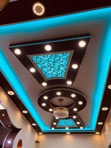 Traditional Gypsum Ceiling with Heavy Patterns